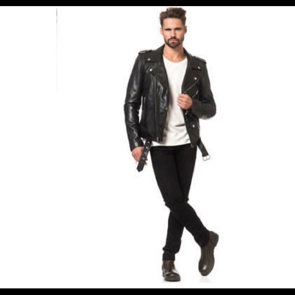 BLK DNM Leather Jacket 5 - Picture 1 of 8
